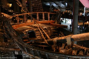Oberdeck des Kriegsschiffs Vasa