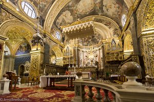 Altarraum in der St. John's Co-Cathedral von Valletta
