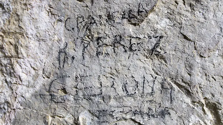 Höhlenzeichnungen der Neuzeit bei der Grotte de Niaux
