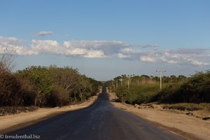 Straße zwischen Bayamo und Bartolomé Masó