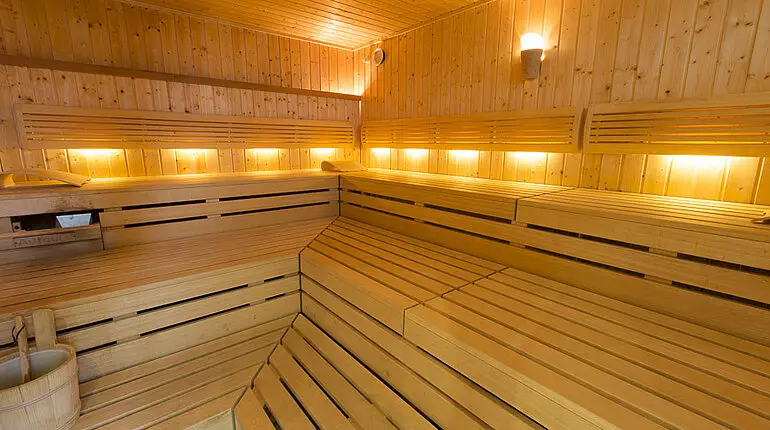 Finnische Sauna im Derag Livinghotel am Weißensee