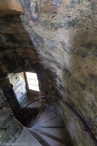 Treppenhaus im Scalloway-Castle
