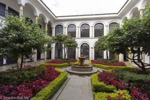 der Innenhof des Museo Botero in Kolumbien