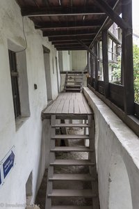 Treppengänge bei den Wohnzellen von Tartlau