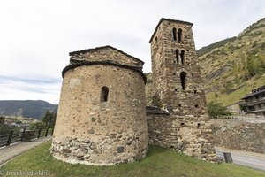 die kleine Kirche Sant Joan de Caselles bei Canillo in Andorra