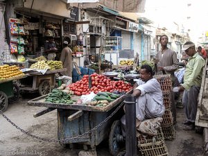 der hintere, einheimischere Bereich des Bazars