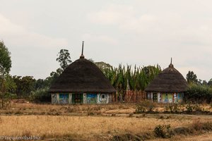 ein Dorf der Silte in Äthiopien