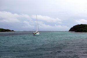 trübes Wetter bei den Tobago Cays