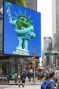 m&ms-Werbung am Times Square