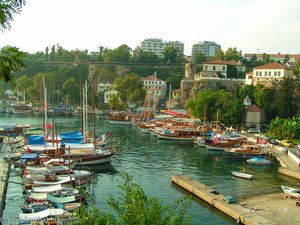 Gulets im Hafen von Antalya