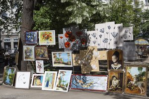 Bilder auf dem Kunstgewerbemarkt von Chisinau
