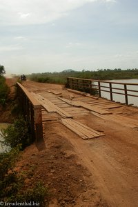 Typische Brücken in Kambodscha