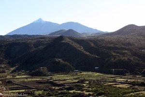 Blick über die Ebene von Santiago zum Teide