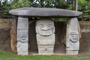 Megalithgrab bei der Nekropole von San Agustín in Kolumbien
