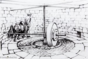 Zeichnung der Rossmühle von Hagdale