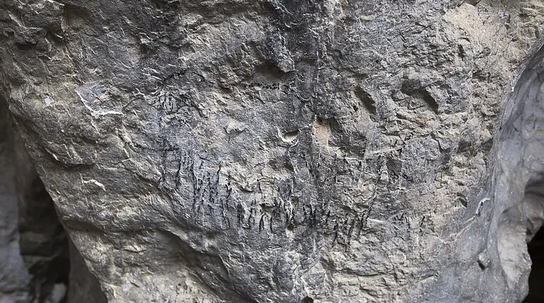 Felsenmalereien der Neuzeit bei der Grotte de Niaux