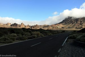 Straße zum Teide auf Teneriffa