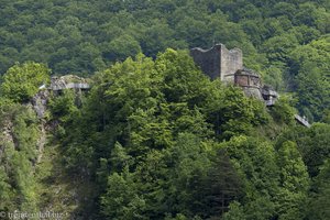 Blick auf die Ruine Cetatea Poenari in Rumänien