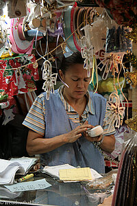 Verkäuferin auf dem Zentralmarkt