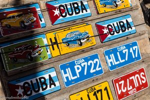 Autoschilder in Trinidad - Kuba