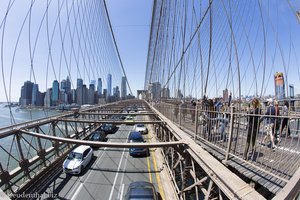 Blick über die Brooklyn Bridge