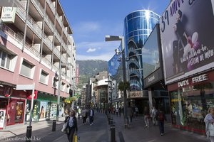 in den Einkaufsstraßen von Andorra la Vella