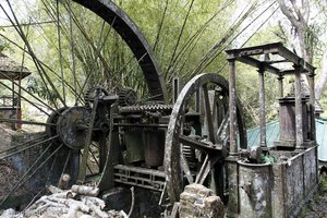 altes Wasserrad der Zuckermühle