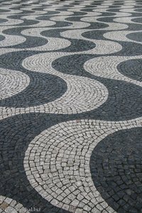 Mosaikmuster auf dem Rossio