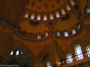 In der Blauen Moschee von Istanbul