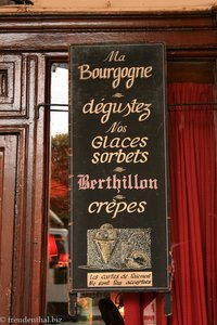 Tafel beim Ma Bourgogne