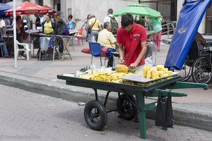 Ananasverkäufer in der Candelaria von Medellín.