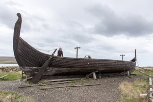 Nachbau eines Wikingerschiffs auf Unst