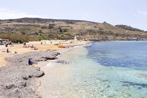 Badestrand bei der Gnejna Bay auf Malta