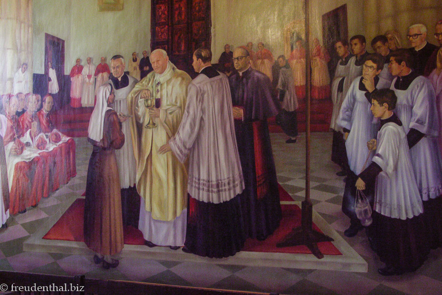 Wandbild in der Catedral Santa María La Menor
