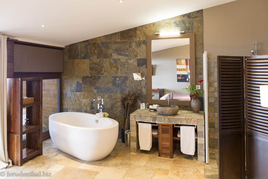 Badbereich in der Diana Dea Lodge