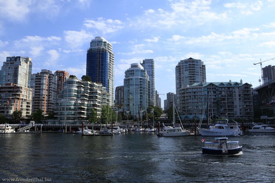 Blick auf die Downtown von Vancouver