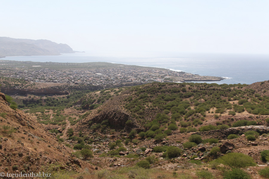 Blick vom Berg nach Tarrafal