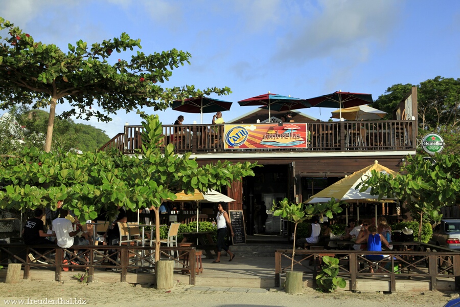 Umbrellas, eine der angesagten Wirtschaften am Grand Anse