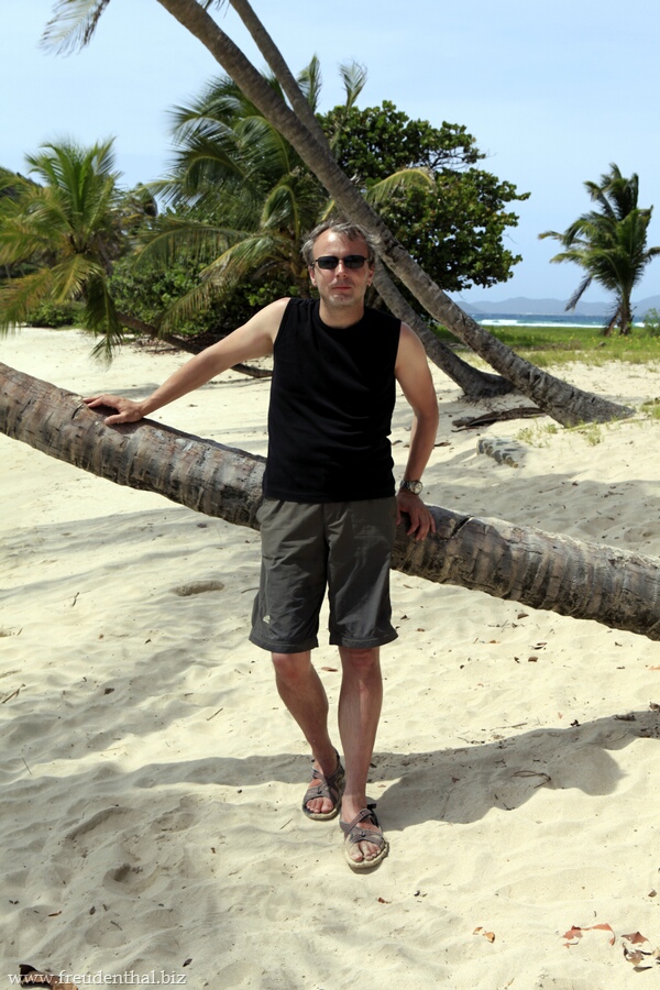 Lars am Strand der Salt Whistle Bay