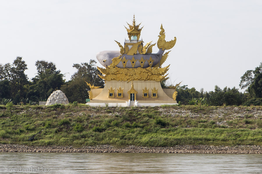 ein Fischtempel beim Mekong