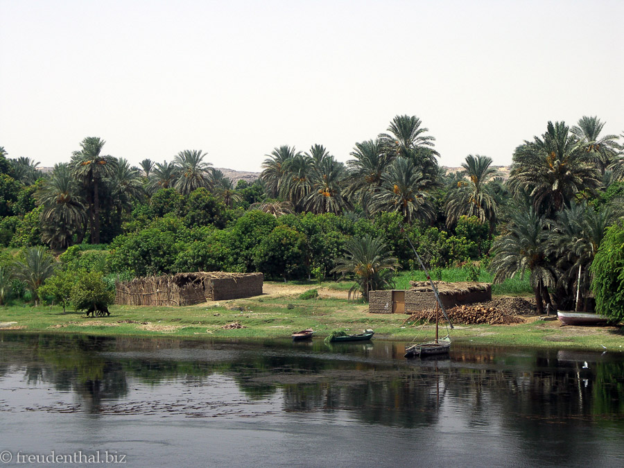 Fellachen-Siedlung am Nil