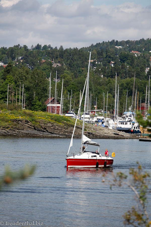 idyllischer Ausblick von der Museumsinsel Bygdøy