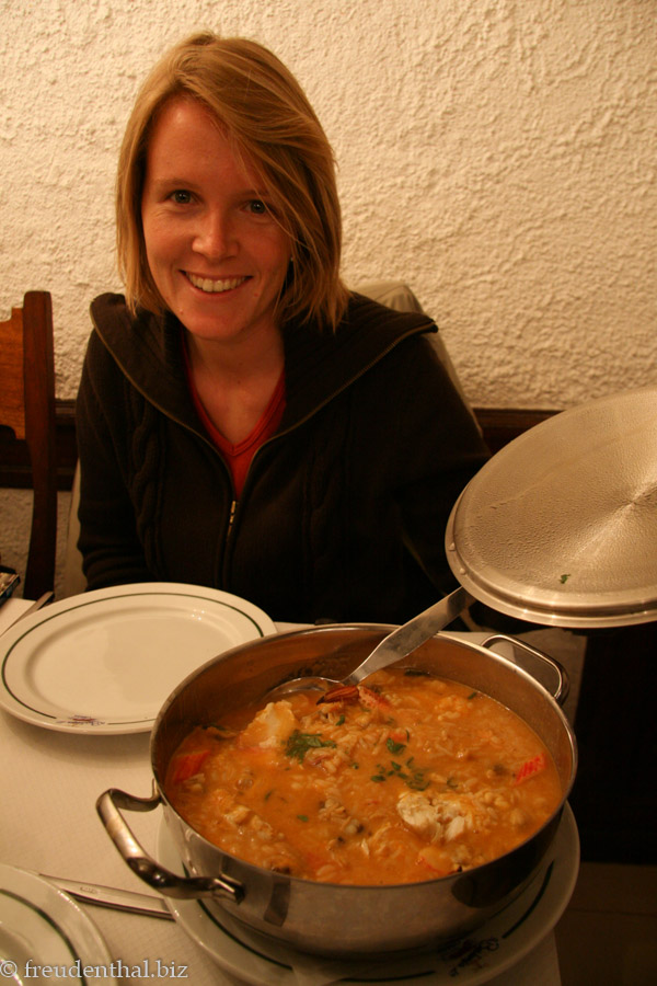 Im Restaurant Cervejaria a Berlenga empfehlen wir Arroz Marisco
