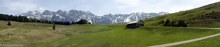 Panorama Alp Horn und Alpsteingebirge