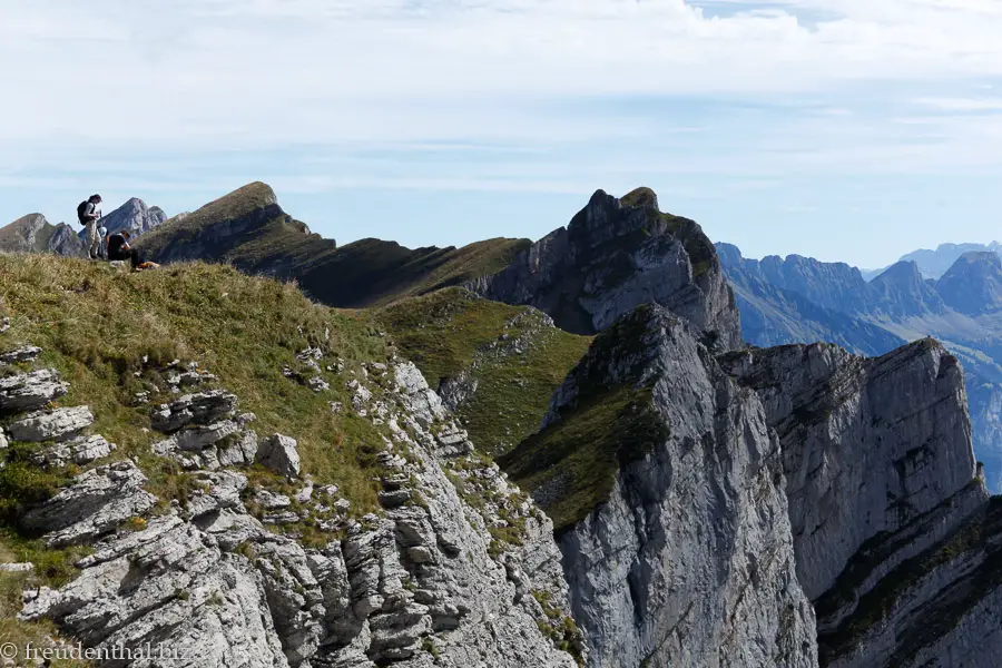 Blick vom Leistchamm zu den Churfirsten