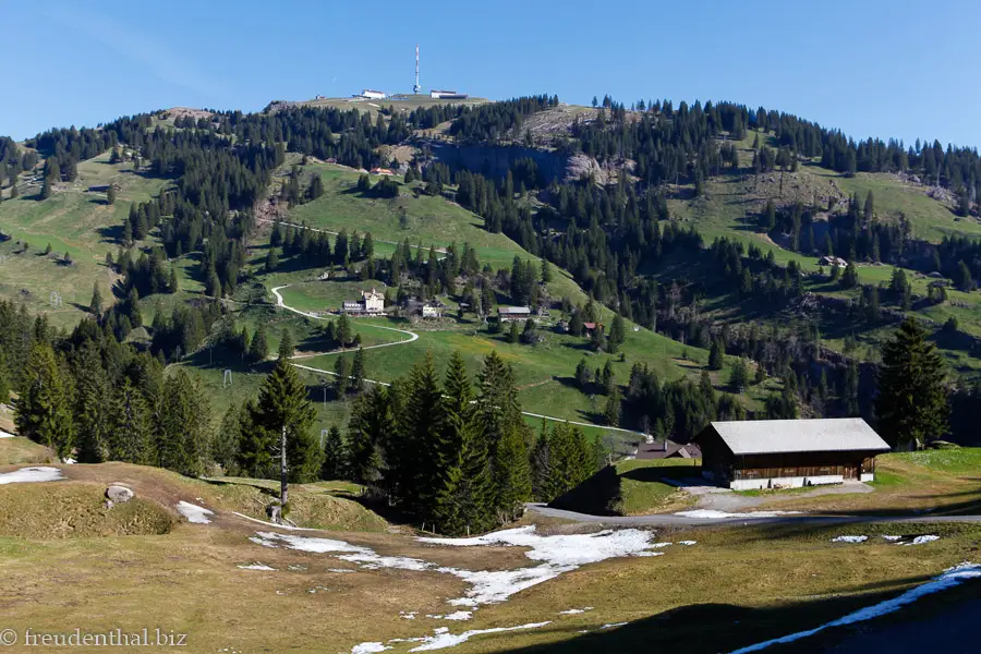 RigiKlösterli Wanderung ab Kaltbad über Des Alpes bis Kulm