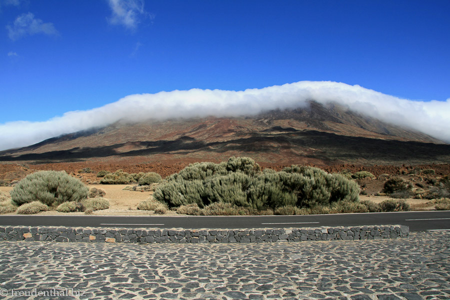 Pico Viejo in Wolken eingehüllt