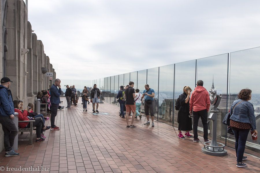 Aussichtsplattform auf dem Top of the Rock