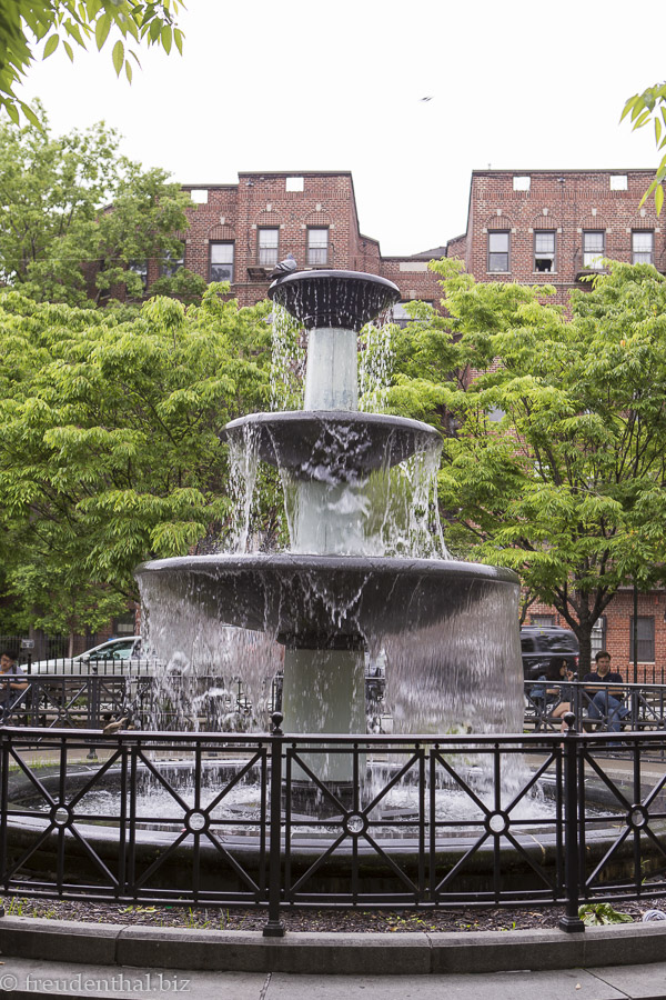 Brunnen beim Father Demo Square im Greenwich Village