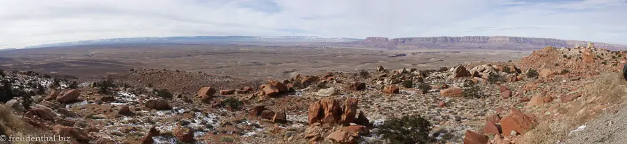 Panorama über die Ebene über dem Colorado-River